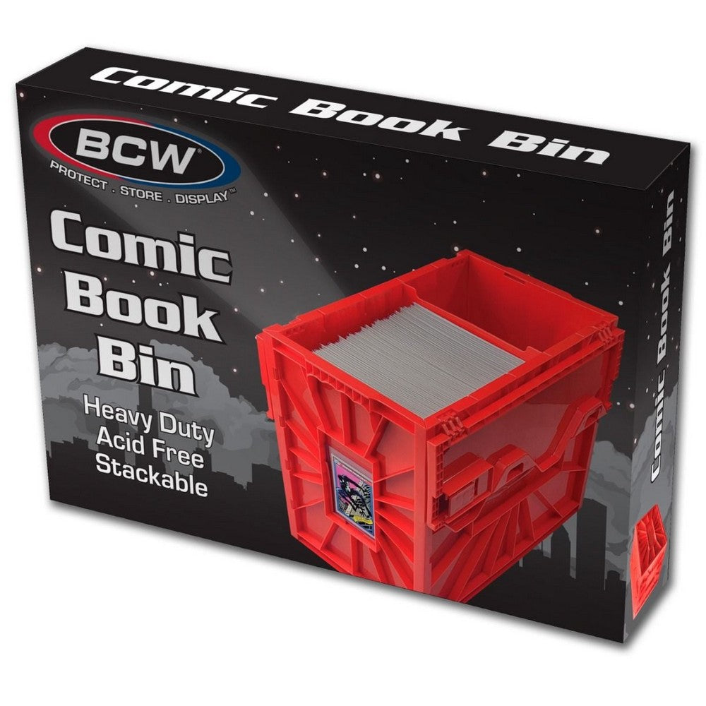 PREORDER BCW - Comic Bins - Comic Book Bin - Short - Red