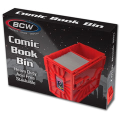 PREORDER BCW - Comic Bins - Comic Book Bin - Short - Red