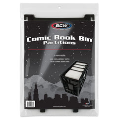 PREORDER BCW - Comic Bins - Comic Book Bin Partition - Black