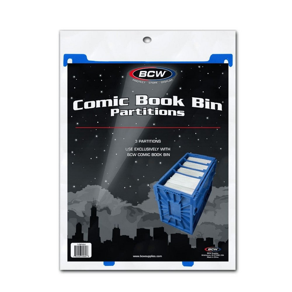 PREORDER BCW - Comic Bins - Comic Book Bin Partition - Blue