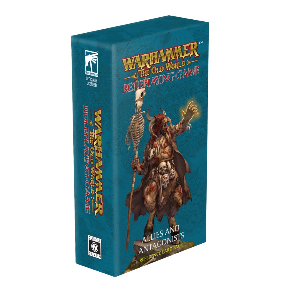 PREORDER Warhammer the Old World Roleplaying Game Allies and Antagonists Reference Card Pack The