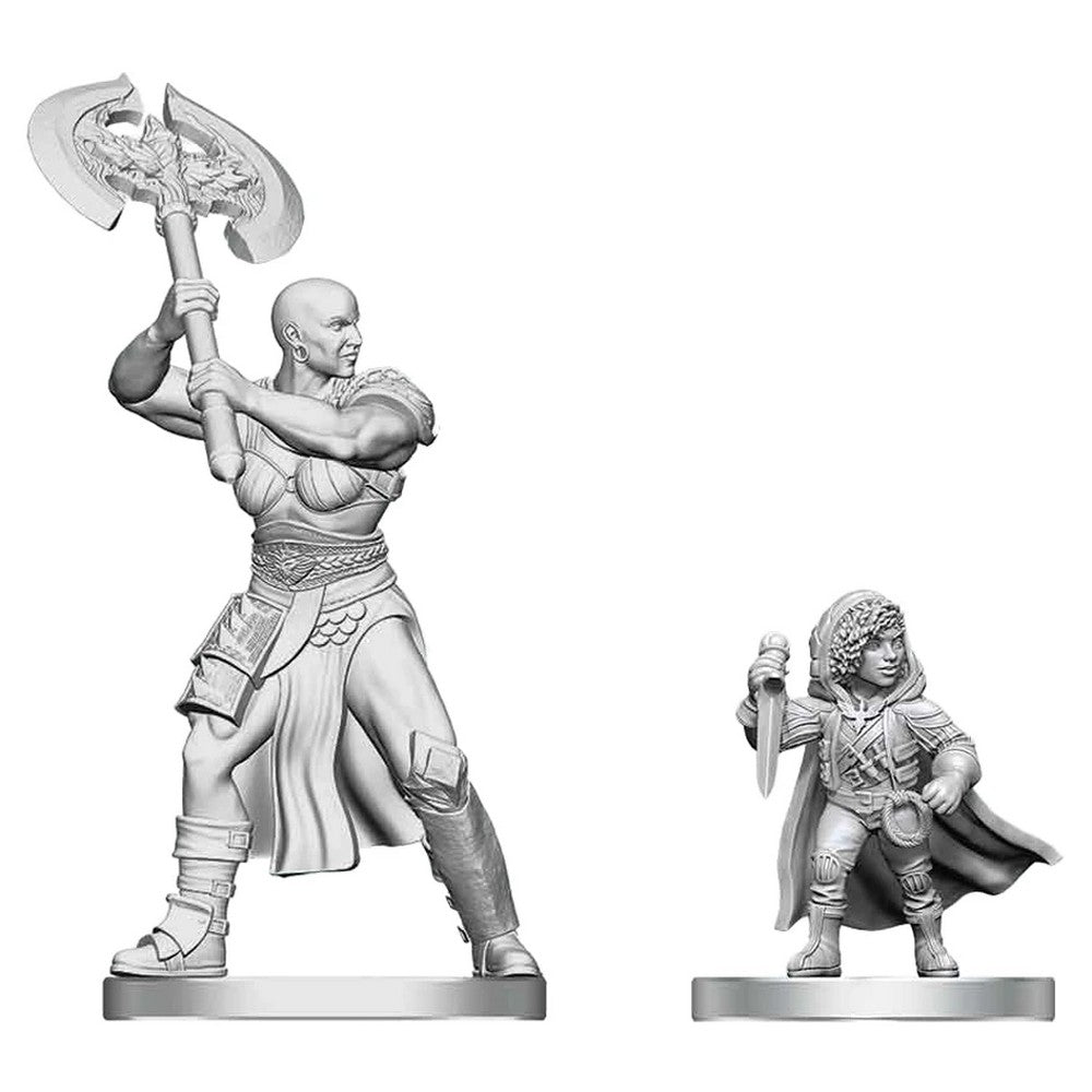 PREORDER D&D Nolzurs Marvelous Miniatures: Goliath Barbarian & Halfling Rogue