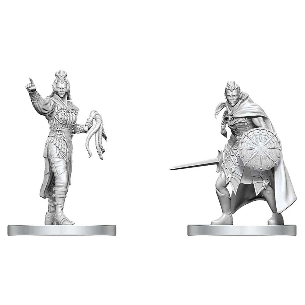 PREORDER D&D Nolzurs Marvelous Miniatures: Drow Elite Warrior & Drow Priestess of Lolth