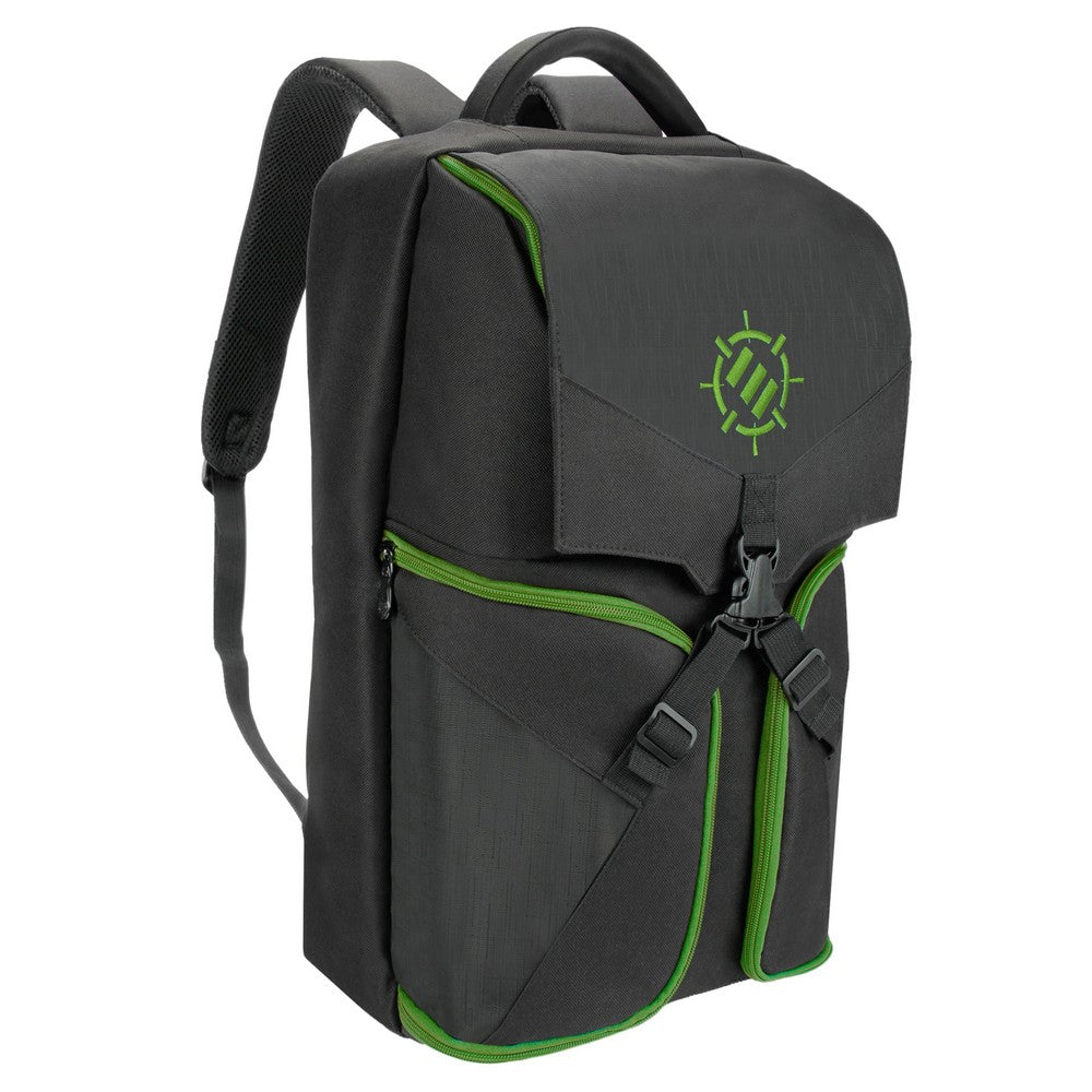 PREORDER ENHANCE Gaming Console Backpack and Storage Case - Compatible with Xbox One X . One S (Green)