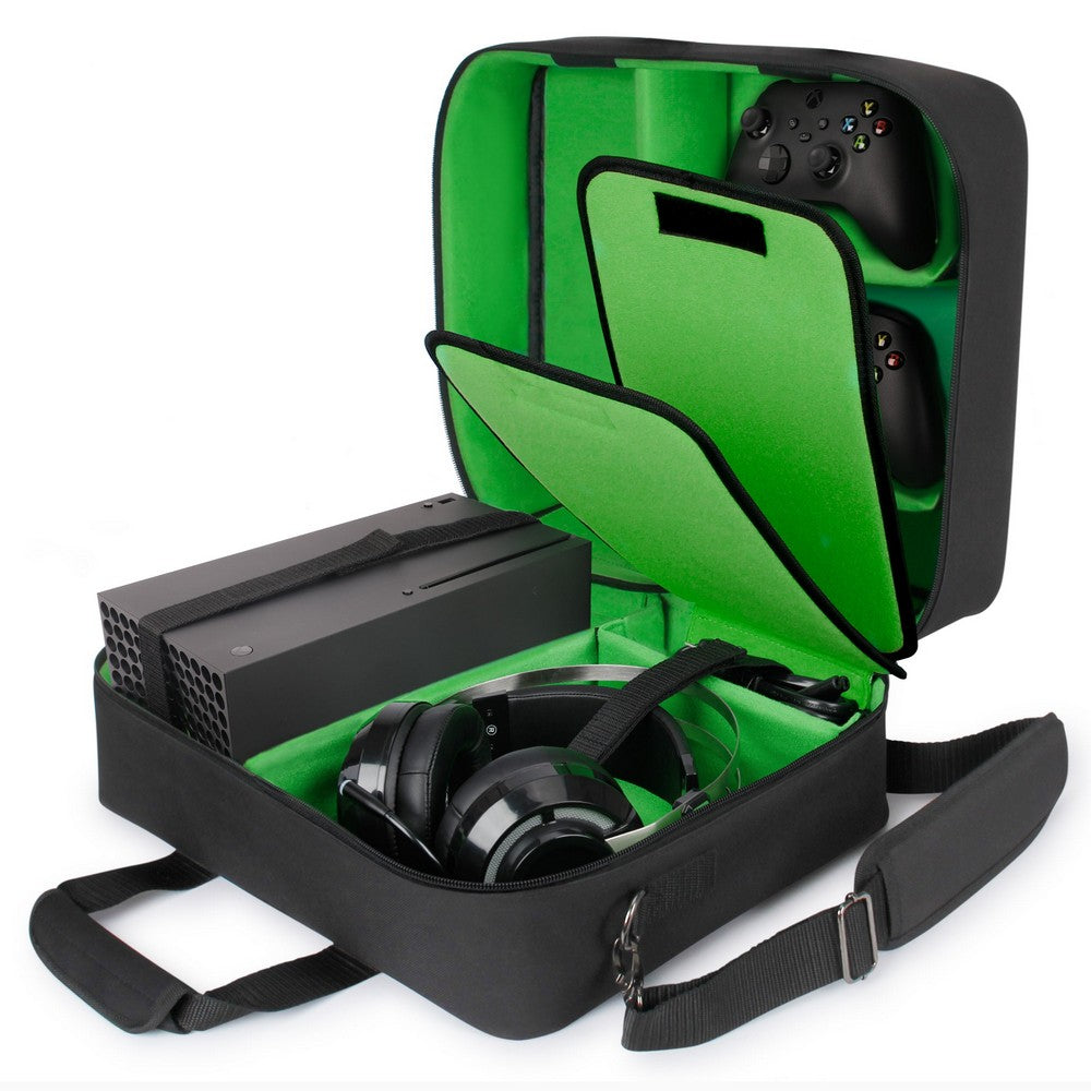 PREORDER USA GEAR Xbox Series X Carrying Case - Travel Case Compatible w/ Xbox Series X & Series S (Green)