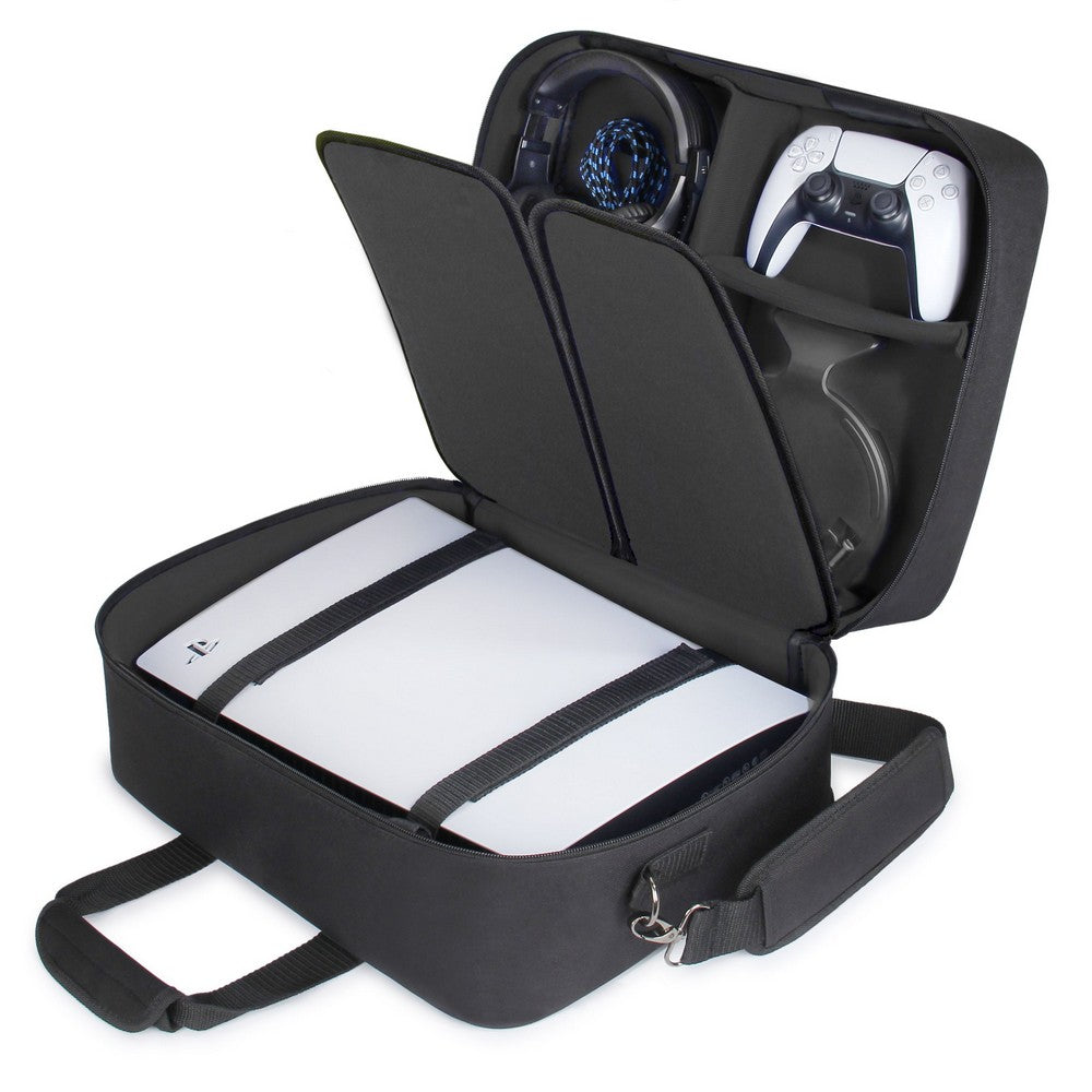 PREORDER USA Gear PS5 Carrying Case - Travel Bag Compatible with PS5. PS5 Slim (Black)