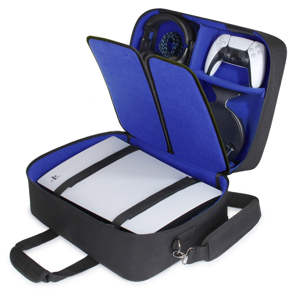 PREORDER USA GEAR PS5 Case - Console Case Compatible with PS5. PS5 Slim & PS5 Digital Edition (Blue)