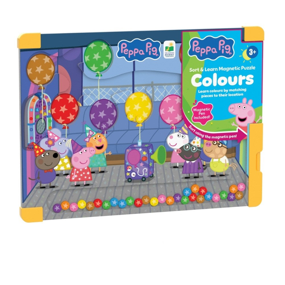 PREORDER Peppa Pig Sort & Learn Magnetic Puzzle - Colours (PDQ)