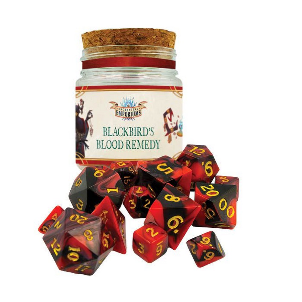 Enchanting Emporiums - Flavor of Fortune Dice Potion Blackbirds Blood Remedy