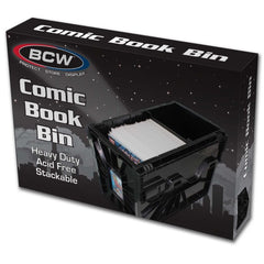 PREORDER BCW - Comic Bins - Comic Book Bin - Short - Black