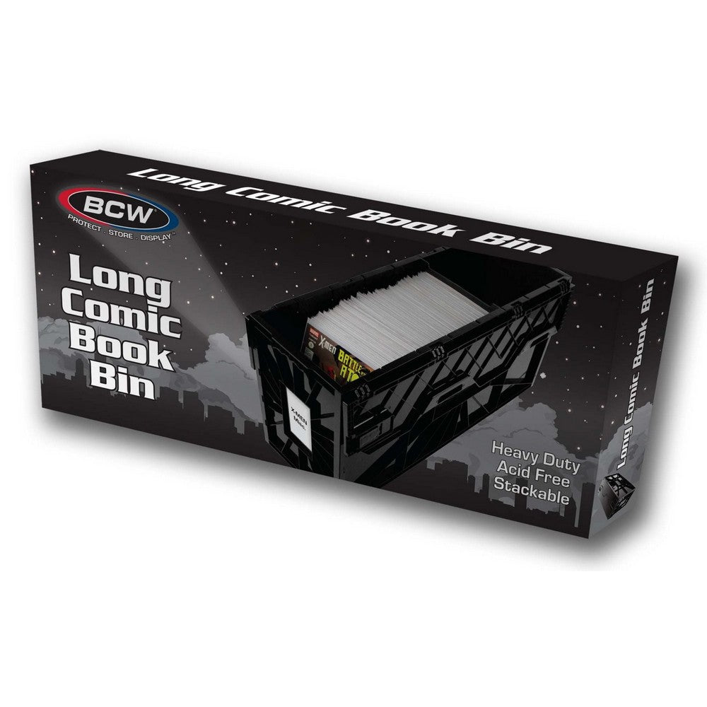 BCW - Comic Bins - Comic Book Bin - Long - Black