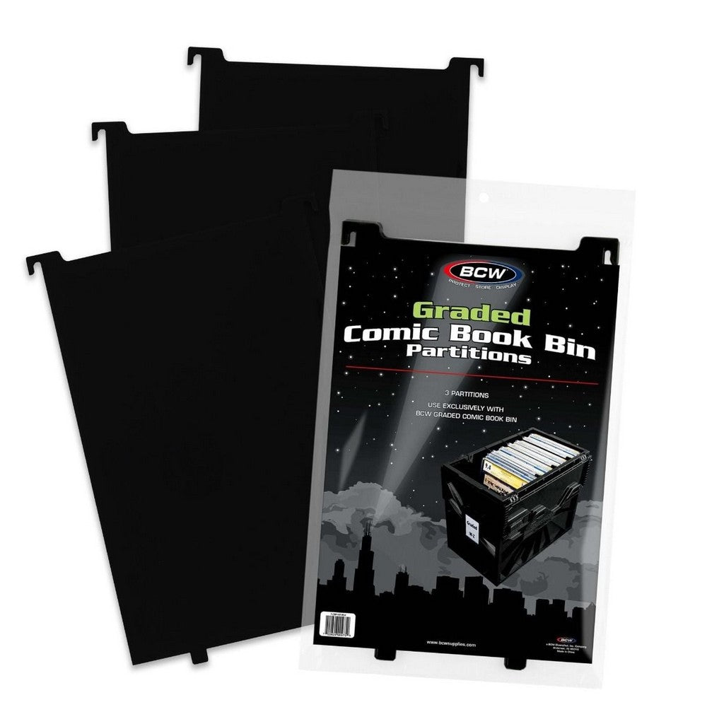 PREORDER BCW - Comic Bins - Partitions - Graded - Black