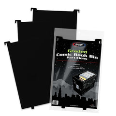 PREORDER BCW - Comic Bins - Partitions - Graded - Black