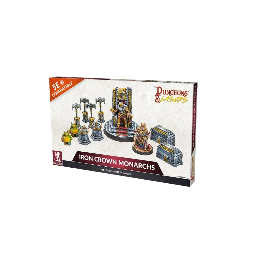 PREORDER Dungeons & Lasers: Miniatures - Iron Crown Monarchs (June 2026)