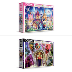 PREORDER Puzzle - Disney Princess & Villains - 2 Assorted Puzzles 1000pc