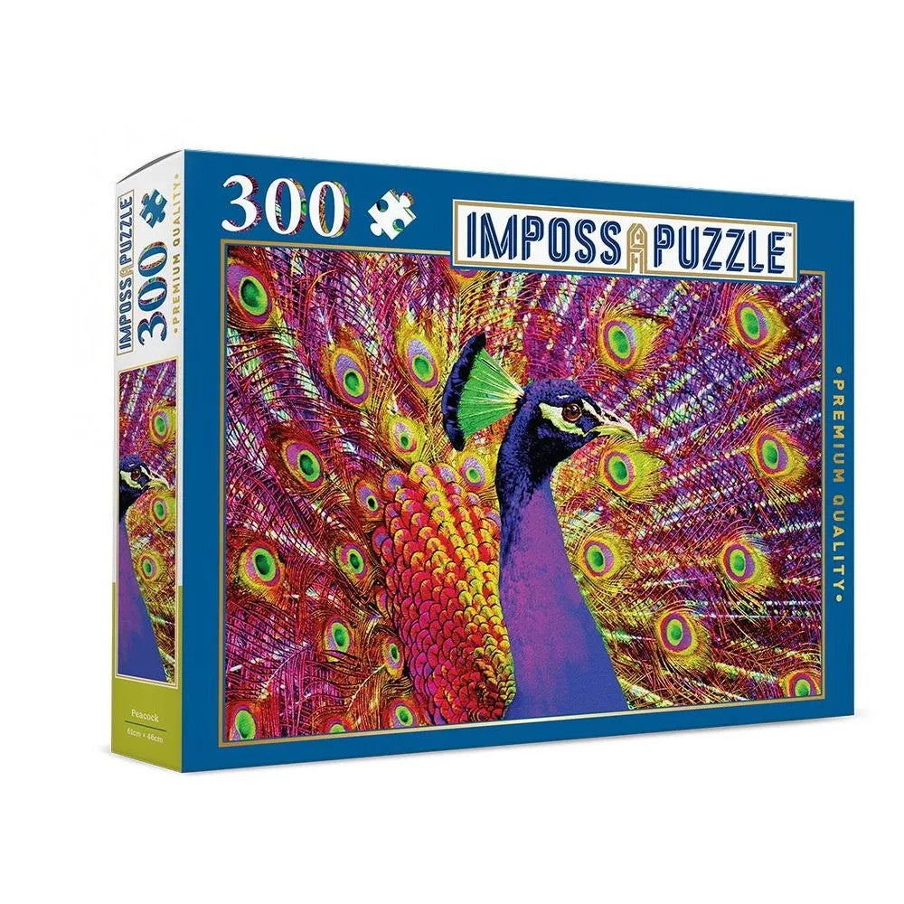 PREORDER Puzzle - ImpossApuzzle - Peacock - 300pc