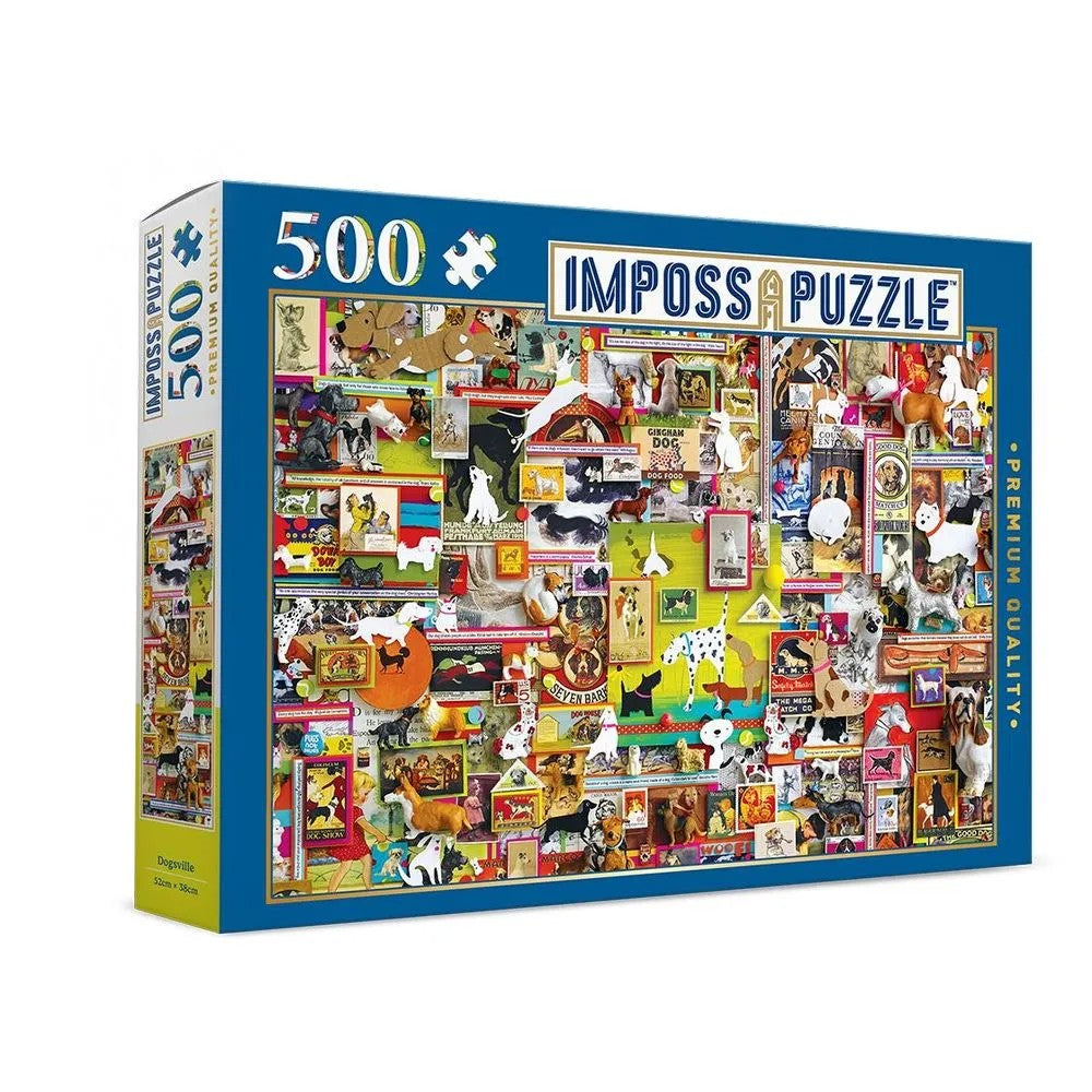 PREORDER Puzzle - ImpossApuzzle - Dogsville - 500pc