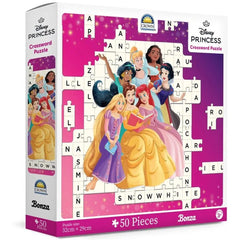 PREORDER Puzzle - Bonza Junior Crossword Puzzle - Disney Princess - 50pc