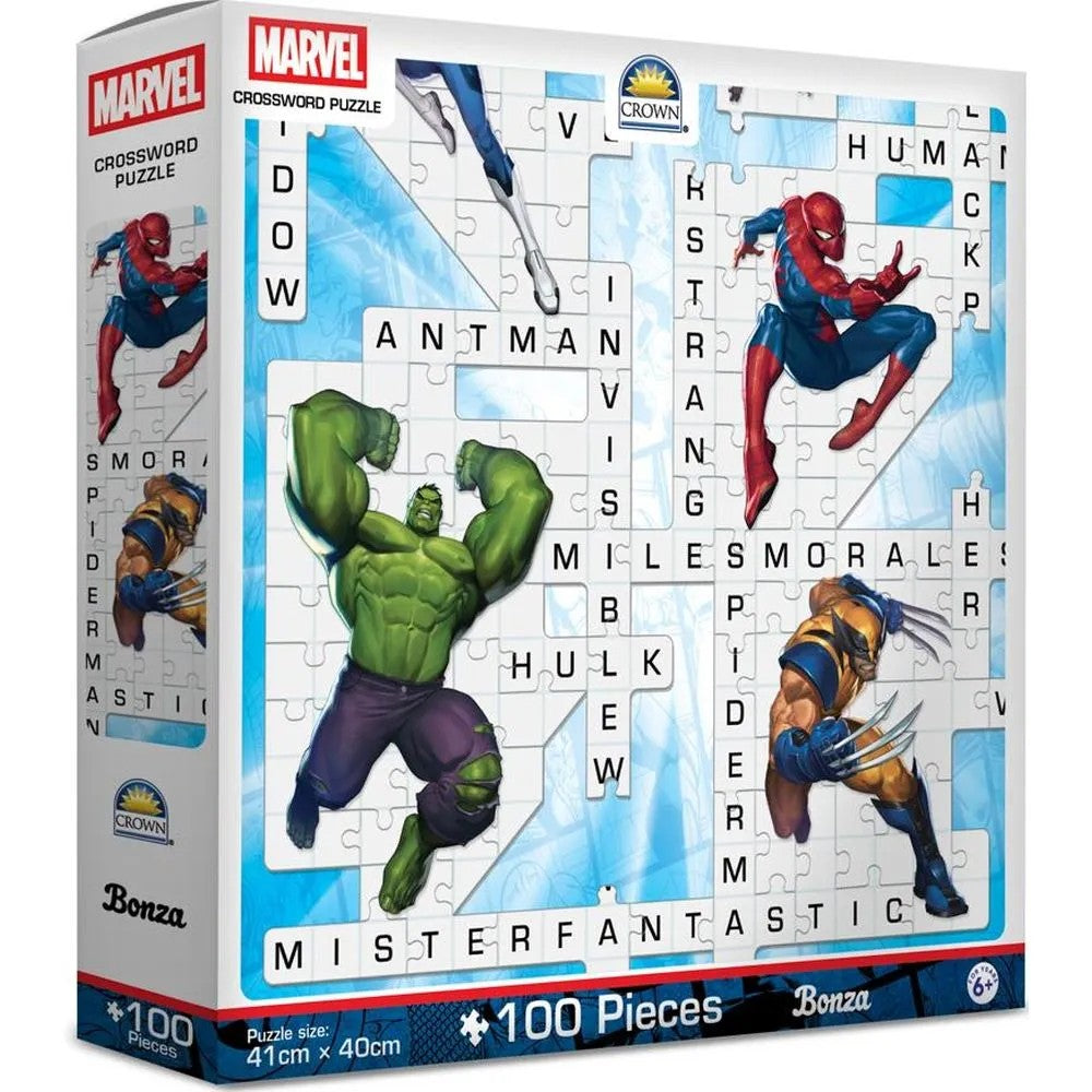 PREORDER Puzzle - Bonza Crossword Puzzle - Marvel -100pc