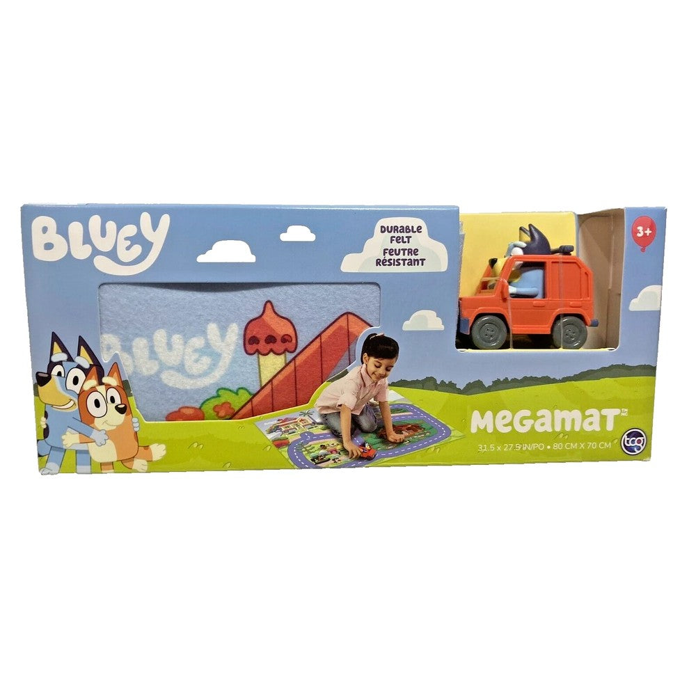 PREORDER Orginal Megamat with Vehicle - Bluey