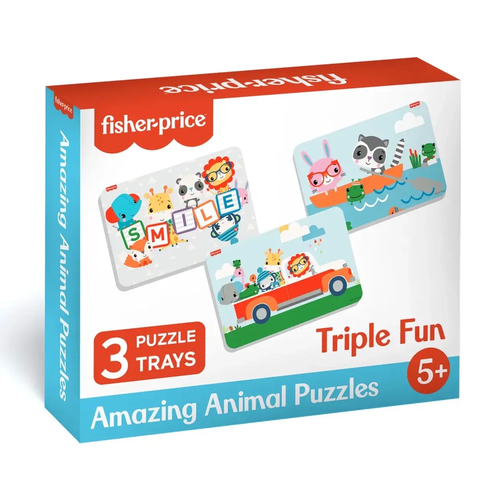 PREORDER Puzzle - Fisher-Price Little People 3pk Frame Tray Puzzles