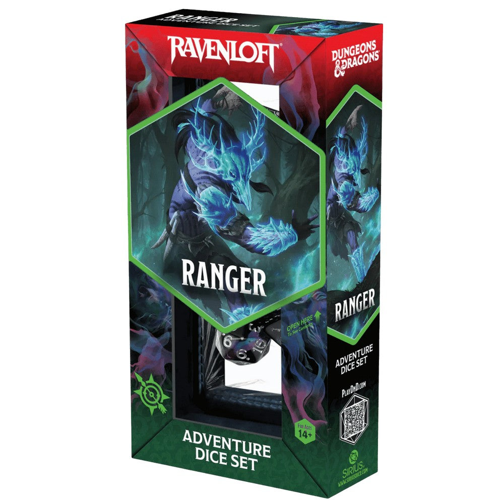 PREORDER Sirius Dice - D&D Adventure Dice - Ranger - Black. Blue