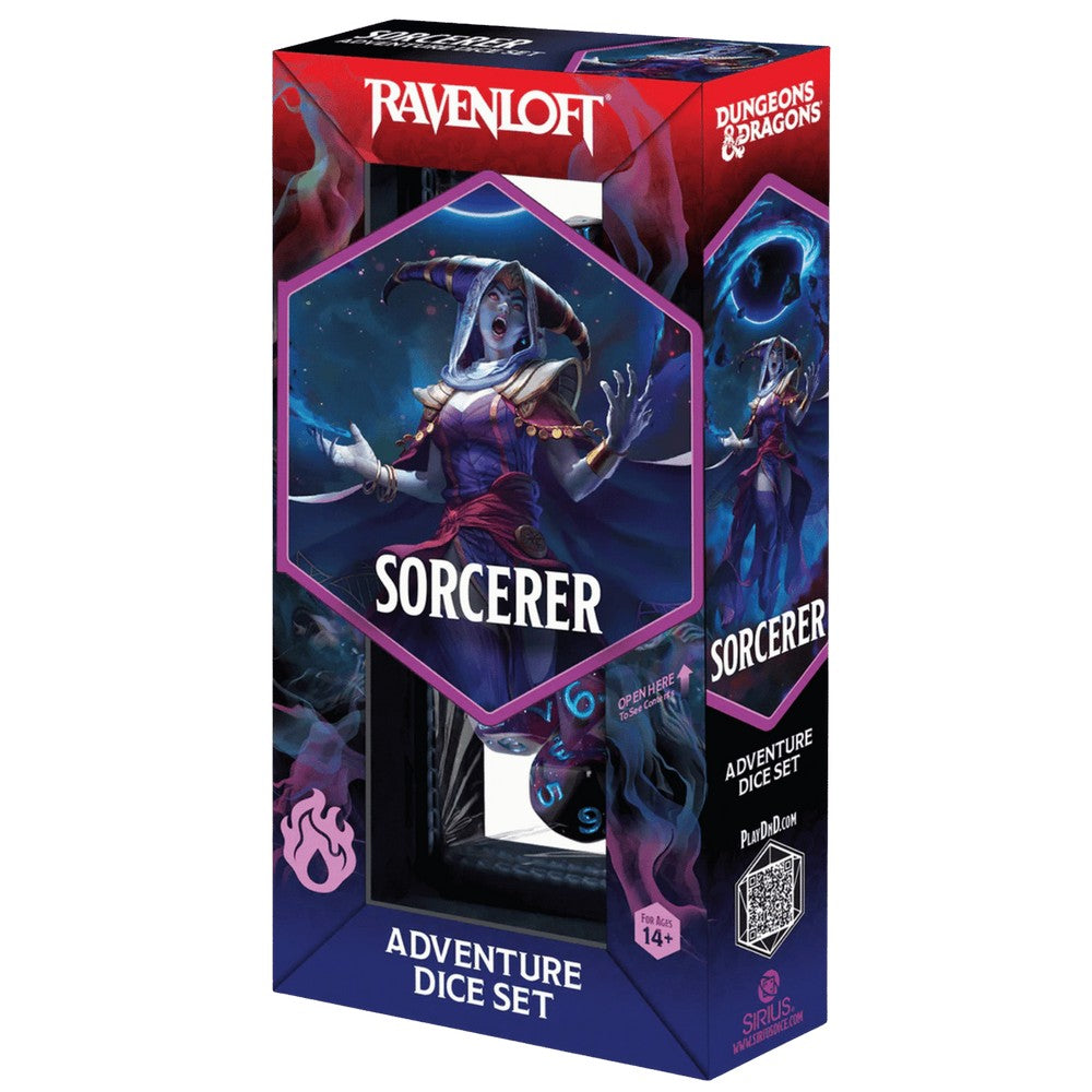 PREORDER Sirius Dice - D&D Adventure Dice - Sorcerer - Purple
