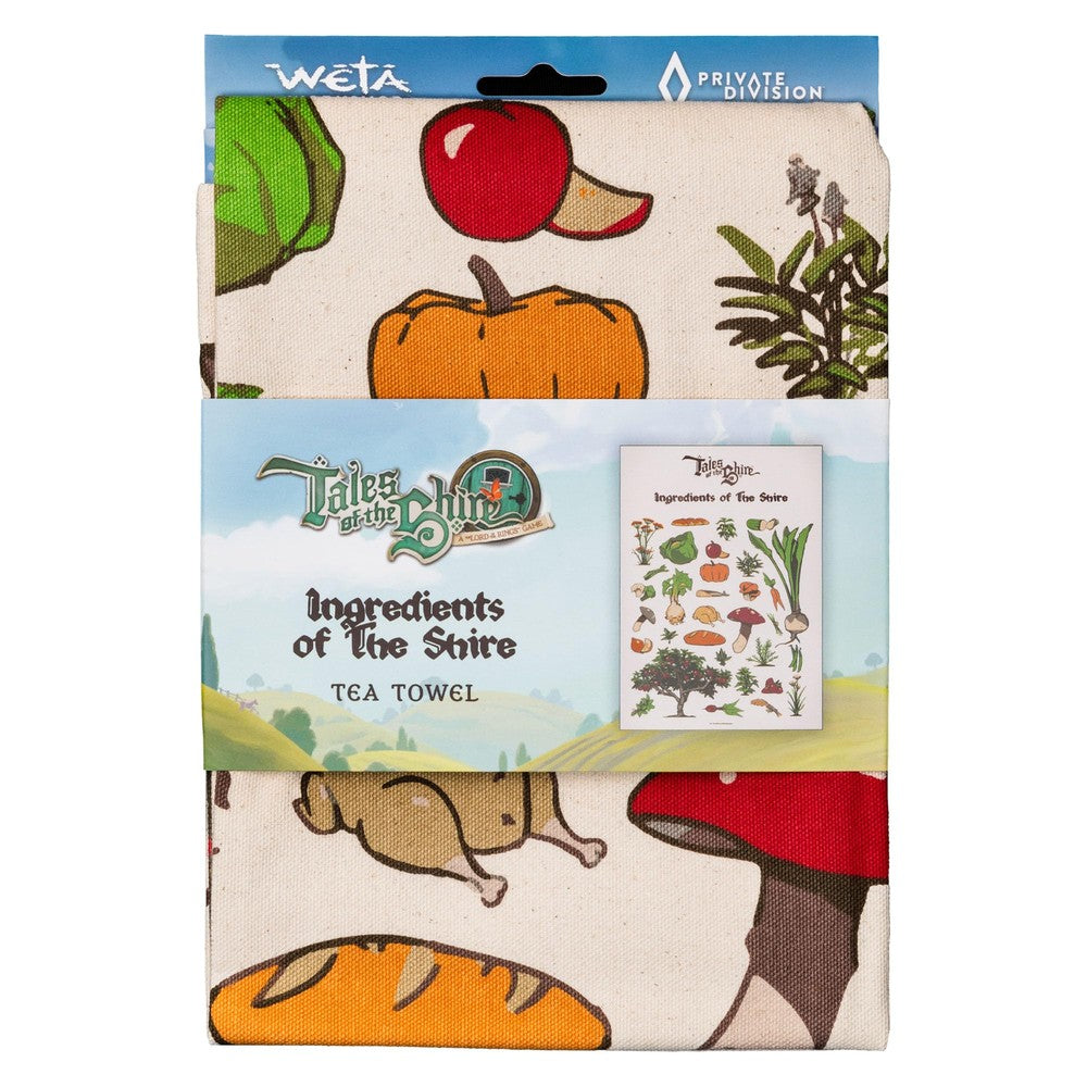 PREORDER WETA - Tales of the Shire (2025) - Tea Towel - Ingredients of The Shire