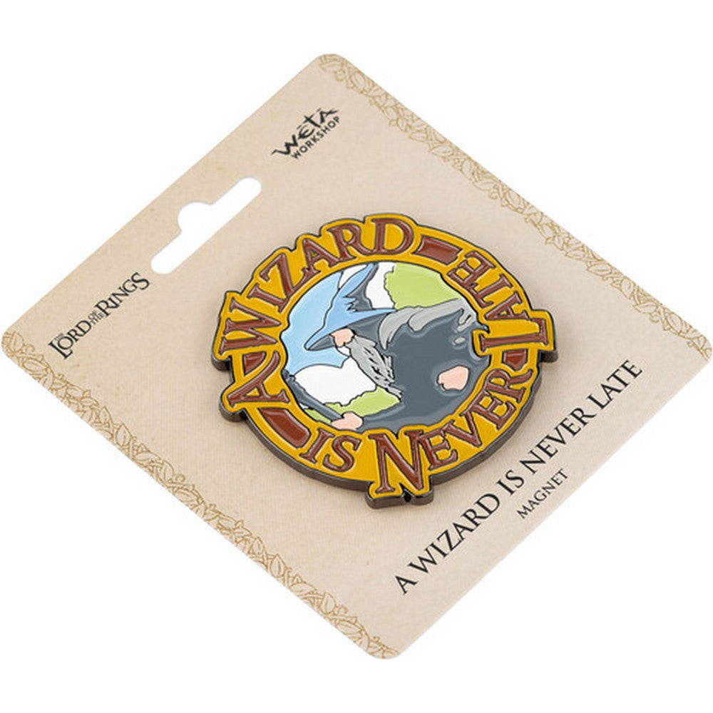PREORDER WETA - The Lord of the Rings Trilogy - Fridge Magnet (Enamel) - A Wizard Is Never Late