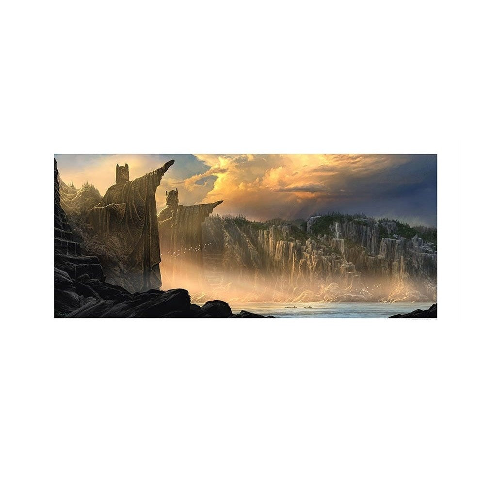 PREORDER WETA - The Lord of the Rings Trilogy - Art Print - The Argonath - Pillars of the Kings