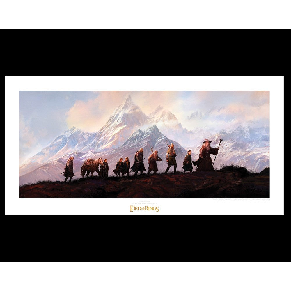 PREORDER WETA - The Lord of the Rings Trilogy - Art Print - The Fellowship of the Ring: 20th Anni