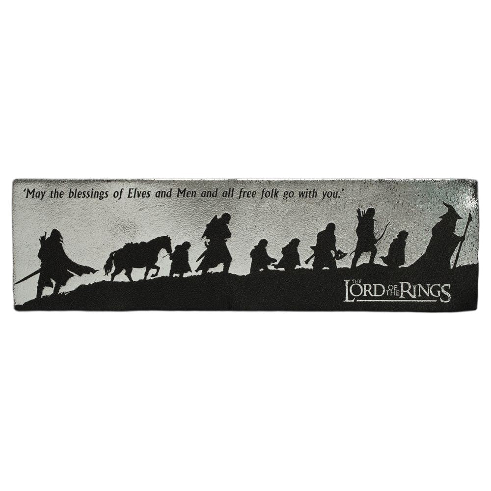 PREORDER WETA - The Lord of the Rings Trilogy - Leather Bookmark - The Fellowship Silhouette