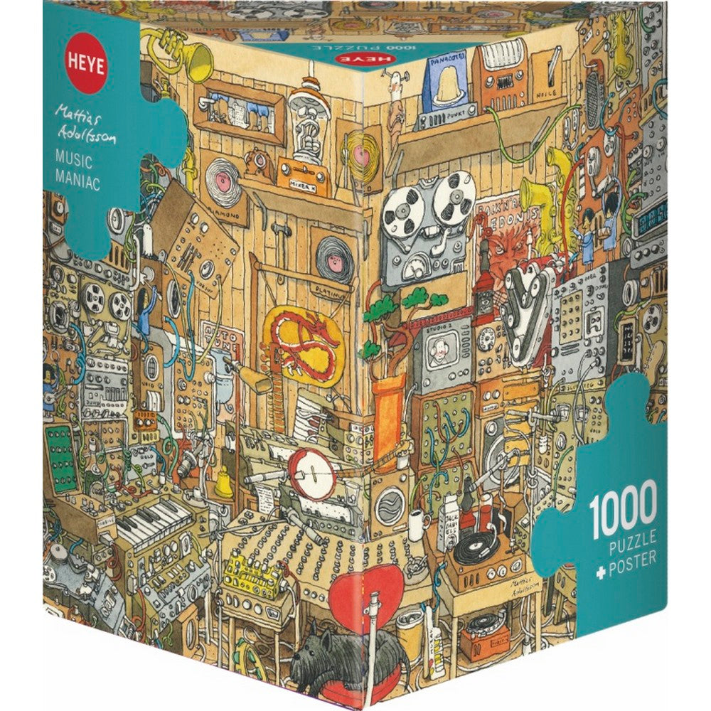 PREORDER Puzzle - Heye - Adolfsson Music Maniac Triangular Box 1000pc