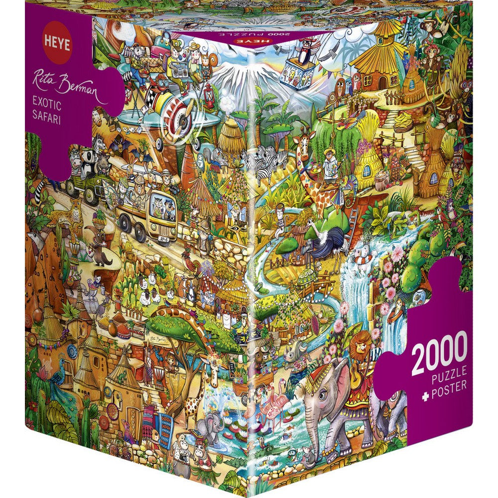 PREORDER Puzzle - Heye - Berman Exotic Safari Triangular Box 2000pc