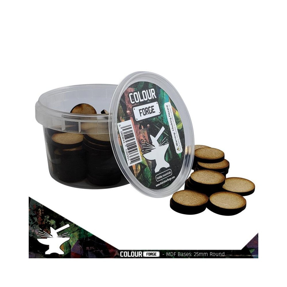 PREORDER The War Hub - MDF Bases - 25mm Round (100)