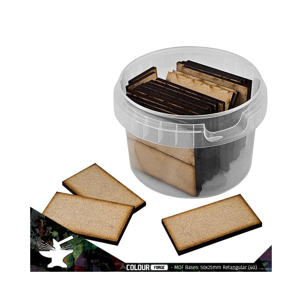 PREORDER The War Hub - MDF Bases - 50x25mm Rectangular - 3mm spacing (35)