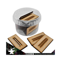 PREORDER The War Hub - MDF Bases - 60x30mm Rectangular - 3mm spacing (24)