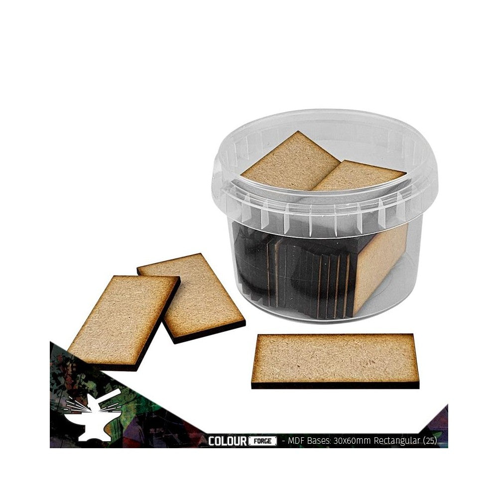 PREORDER The War Hub - MDF Bases - 60x30mm Rectangular (24)