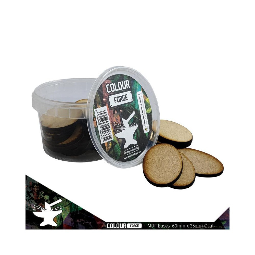 PREORDER The War Hub - MDF Bases - 60x35mm Oval (30)