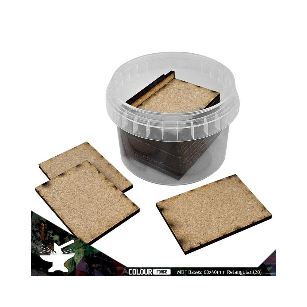 PREORDER The War Hub - MDF Bases - 60x40mm Rectangular (18)