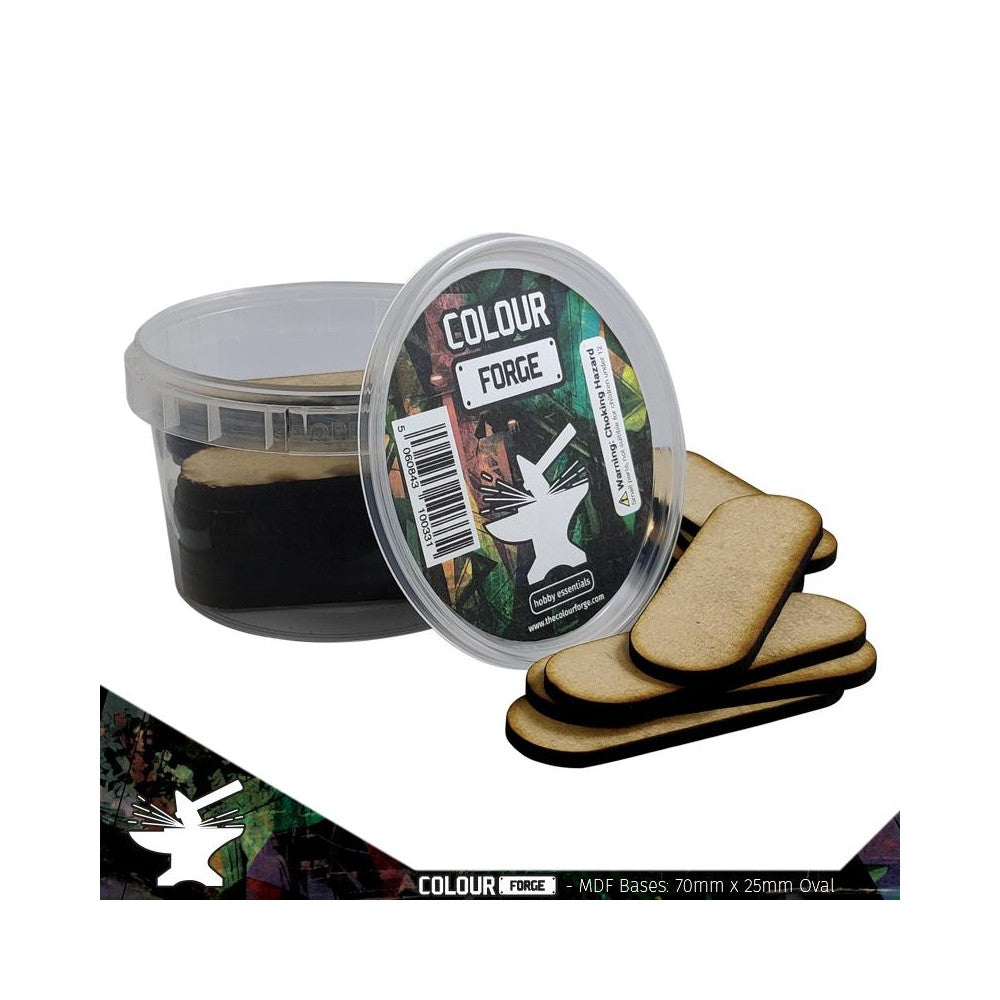 PREORDER The War Hub - MDF Bases - 70x25mm Oval (26)
