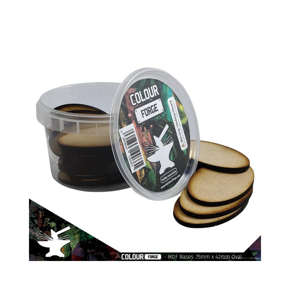 PREORDER The War Hub - MDF Bases - 75x42mm Oval (18)