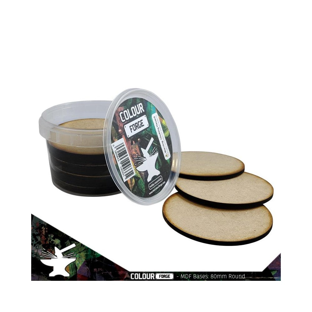PREORDER The War Hub - MDF Bases - 80mm Round (14)