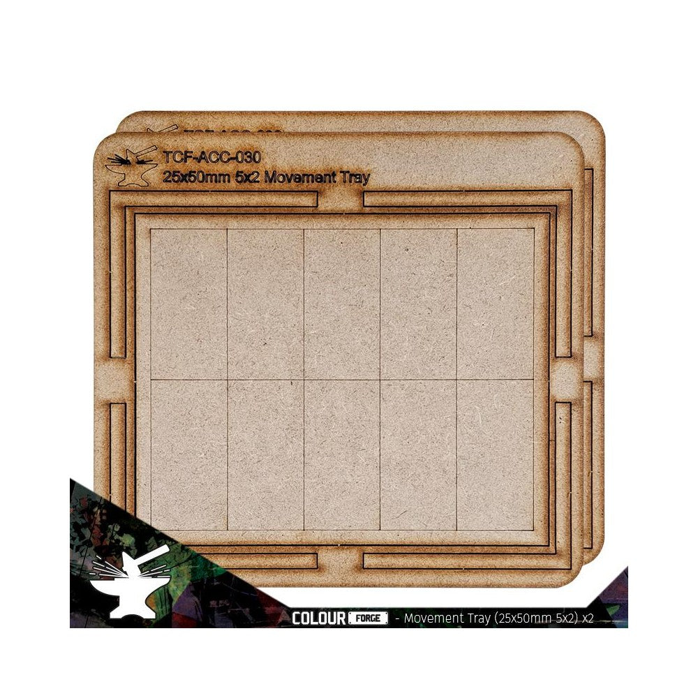 PREORDER The War Hub - Movement Tray 25x50mm (5 x 2)