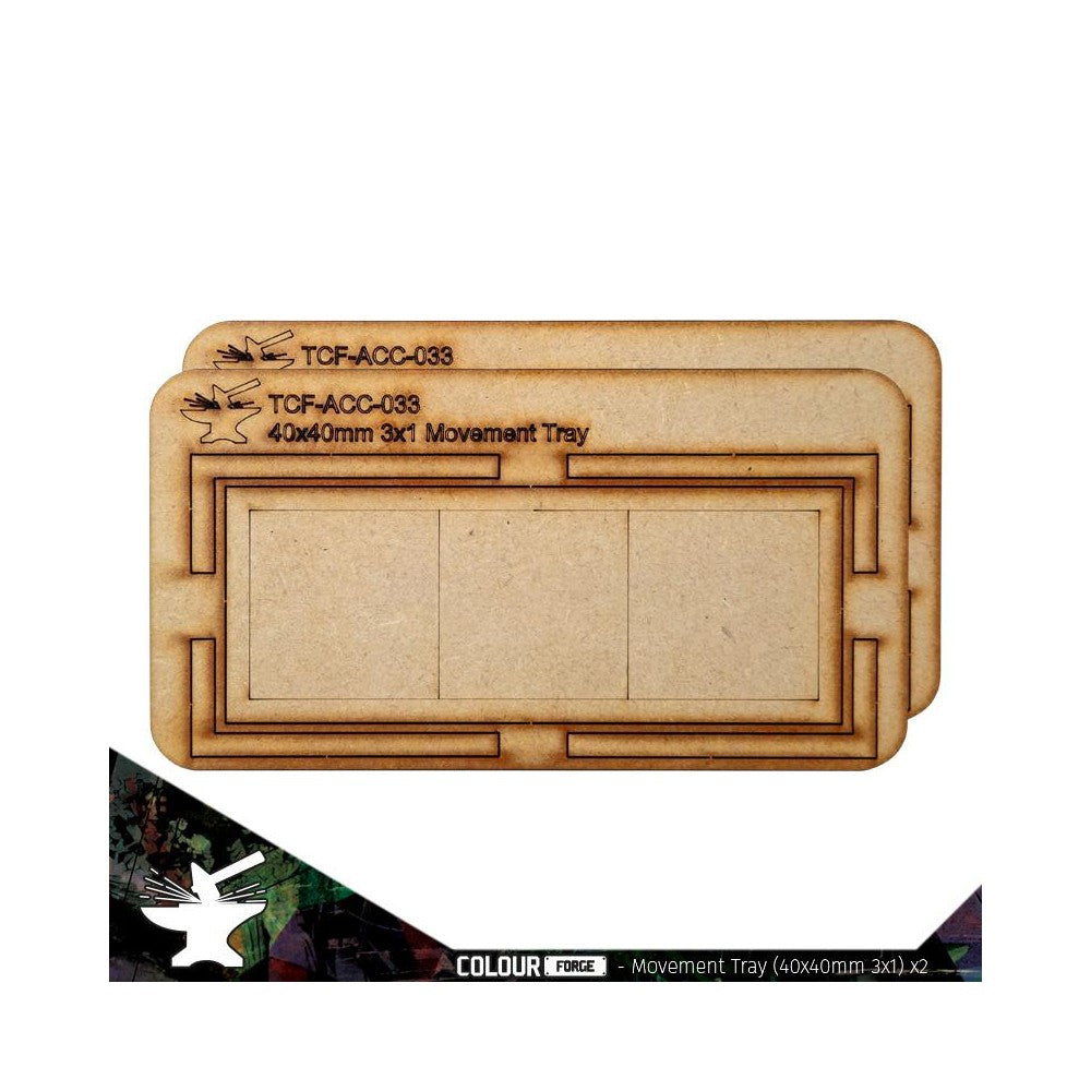 PREORDER The War Hub - Movement Tray 40mm (3 x 1)
