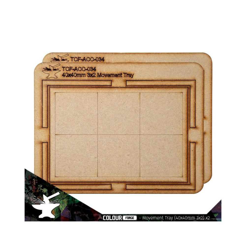 PREORDER The War Hub - Movement Tray 40mm (3 x 2)