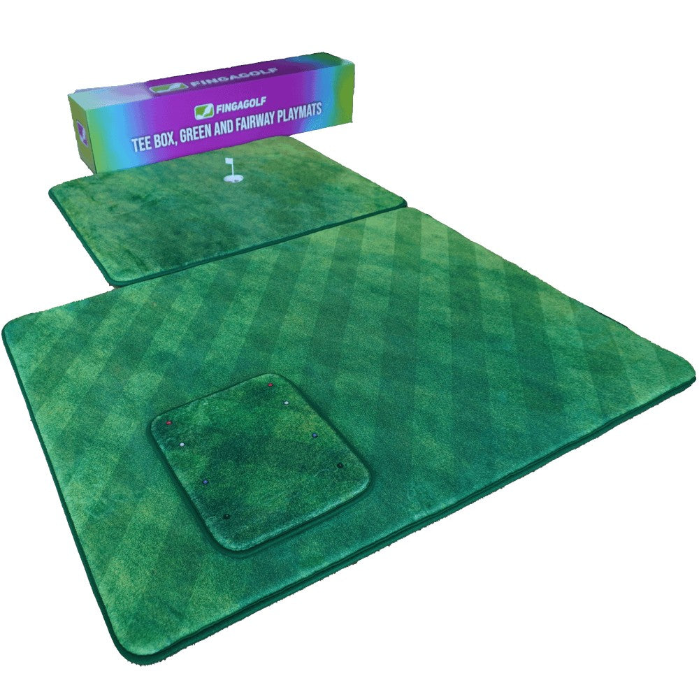PREORDER Fingagolf Tee Box Green and Fairway Playmats