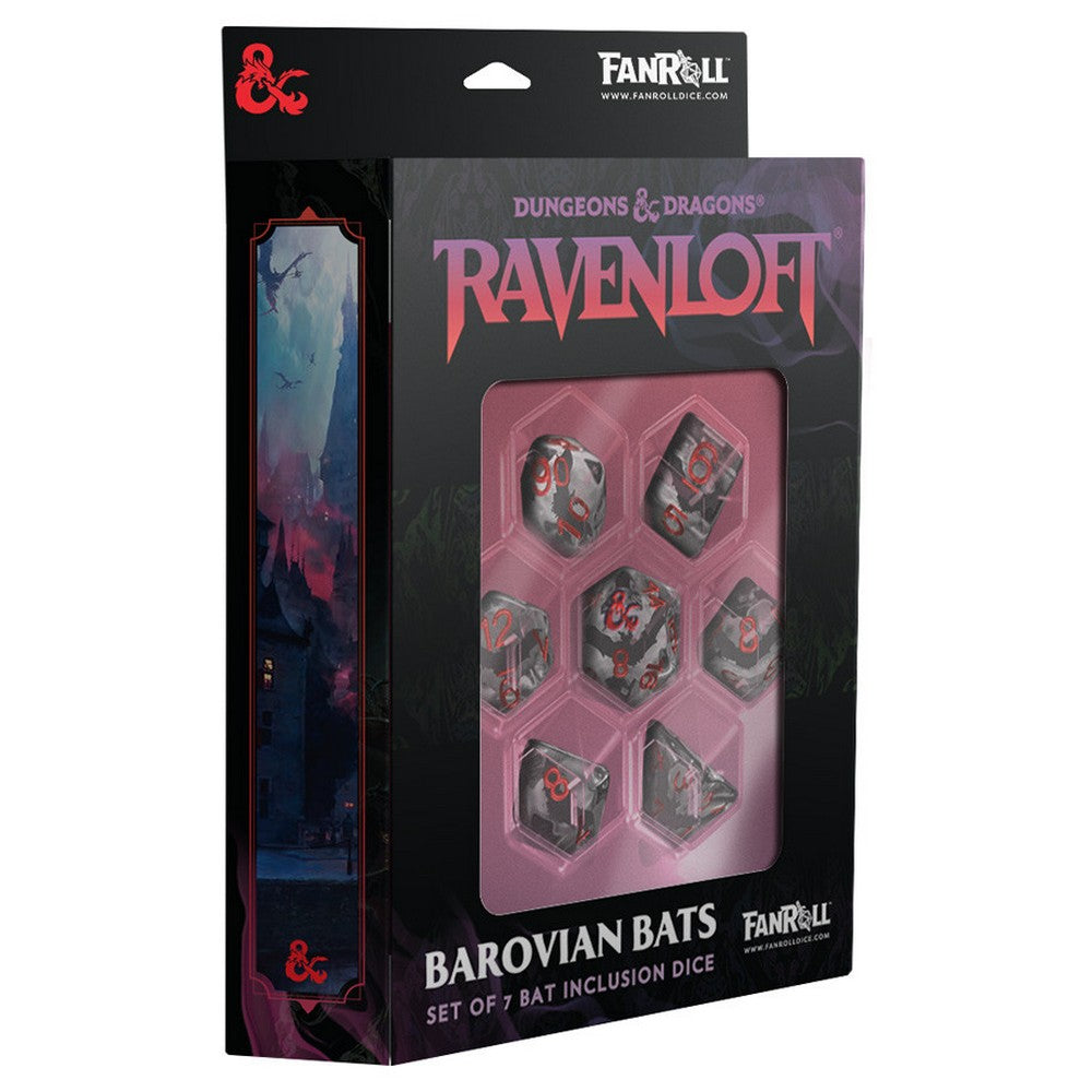 PREORDER Fanroll: D&D Ravenloft Inclusion Dice Set: Bats