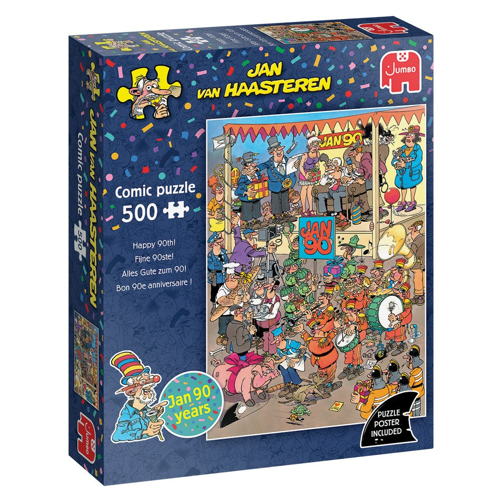 PREORDER Puzzle - Jumbo Jan van Haasteren - Oldtimer Happy 90th 500Pc