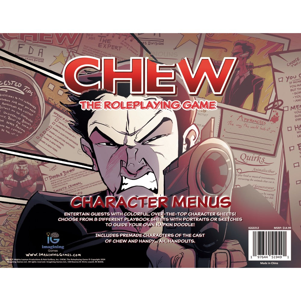 PREORDER CHEW RPG: Character Menus